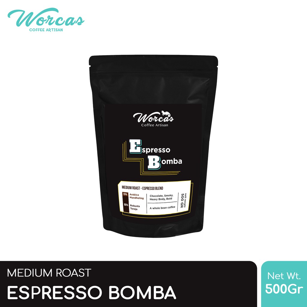 

WORCAS Bomba Espresso Blend 500 Gram | Medium Roast