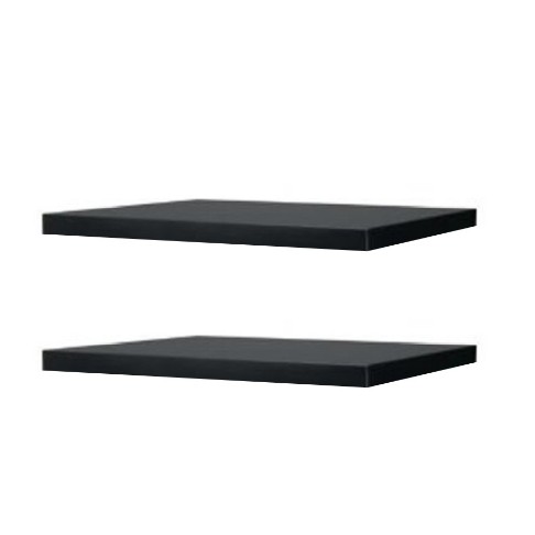 Rak Dinding Minimalis Floating Shelves Set 2 Pcs 30x20cm - Hitam