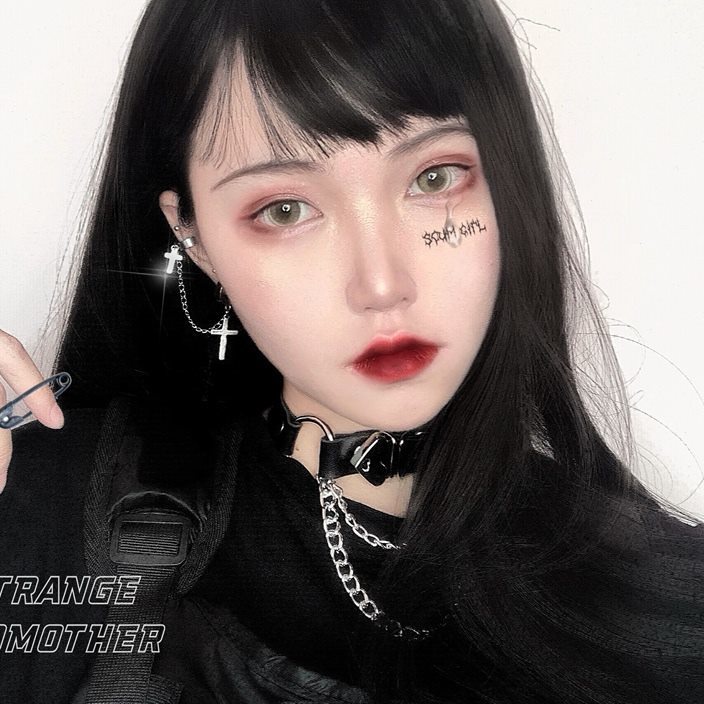 Kalung Choker Rantai Gaya Punk Untuk Wanita