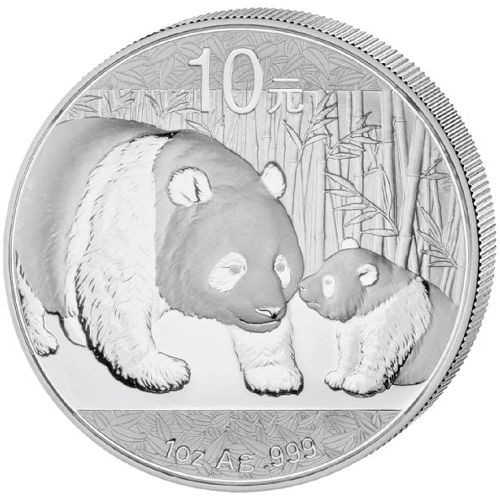 Koin Perak China 1 oz Silver Panda Coin (BU) Tahun 2011