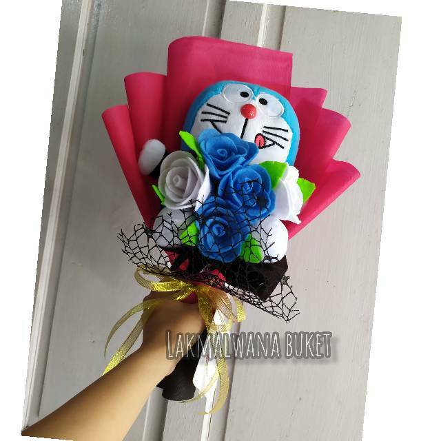 Buket Boneka Doraemon Buket Aniv Kado Ulang Tahun Kado Wisuda