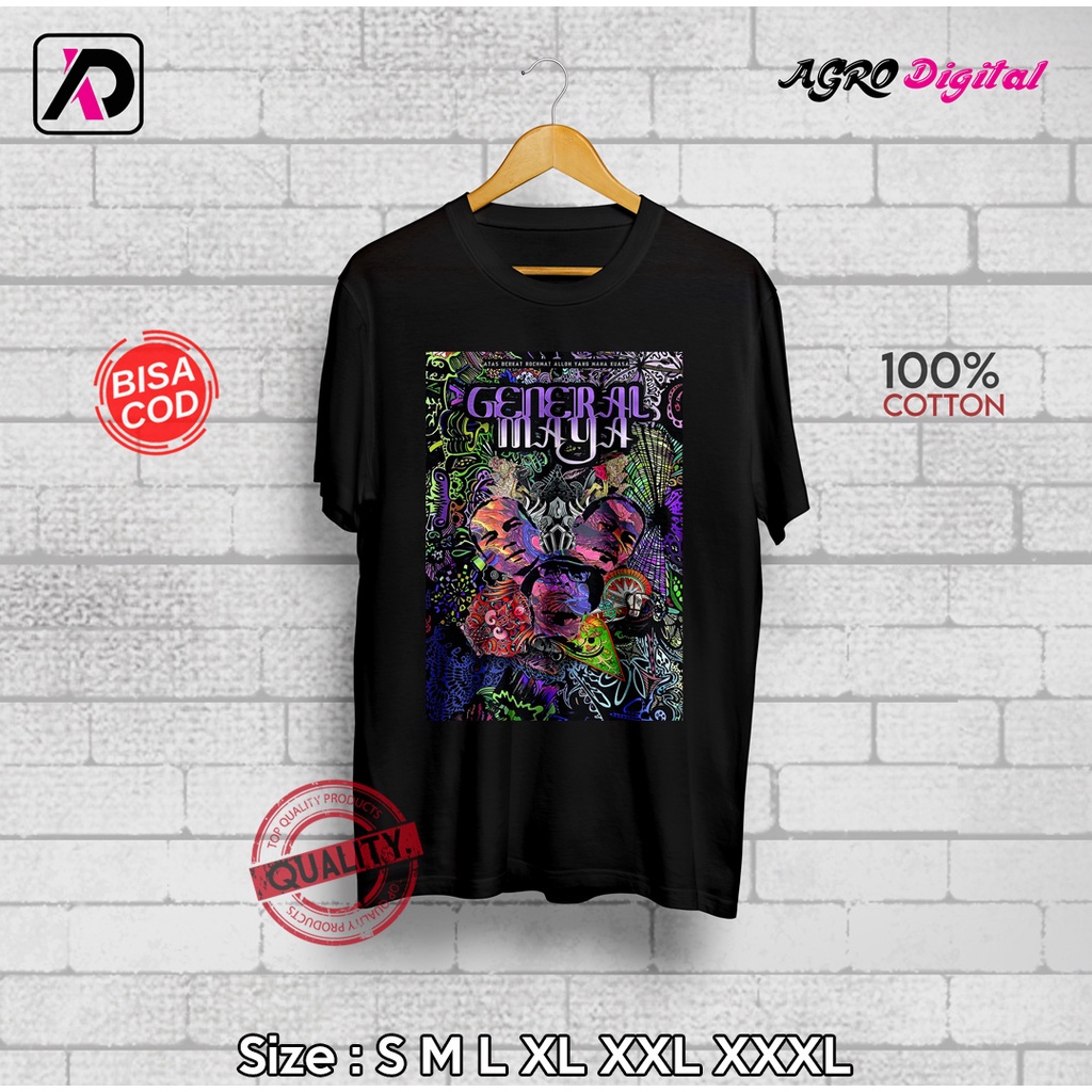 Kaos Custom General Maya | Kaos Distro (Bisa Desain Sesukamu)