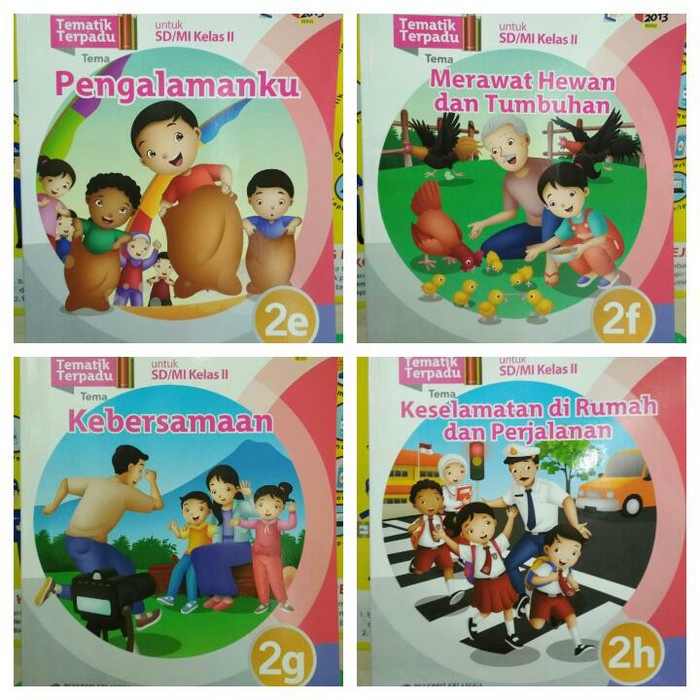 

❤BISA COD❤ Paket Buku SD Tematik Terpadu 2 E F G H Erlangga