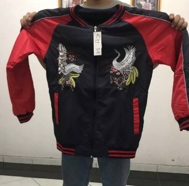 JAKET JACKET SUKAJAN IMPORT BURUNG BANGO JEPANG STYLE HARAJUKU MURAH MERIAH