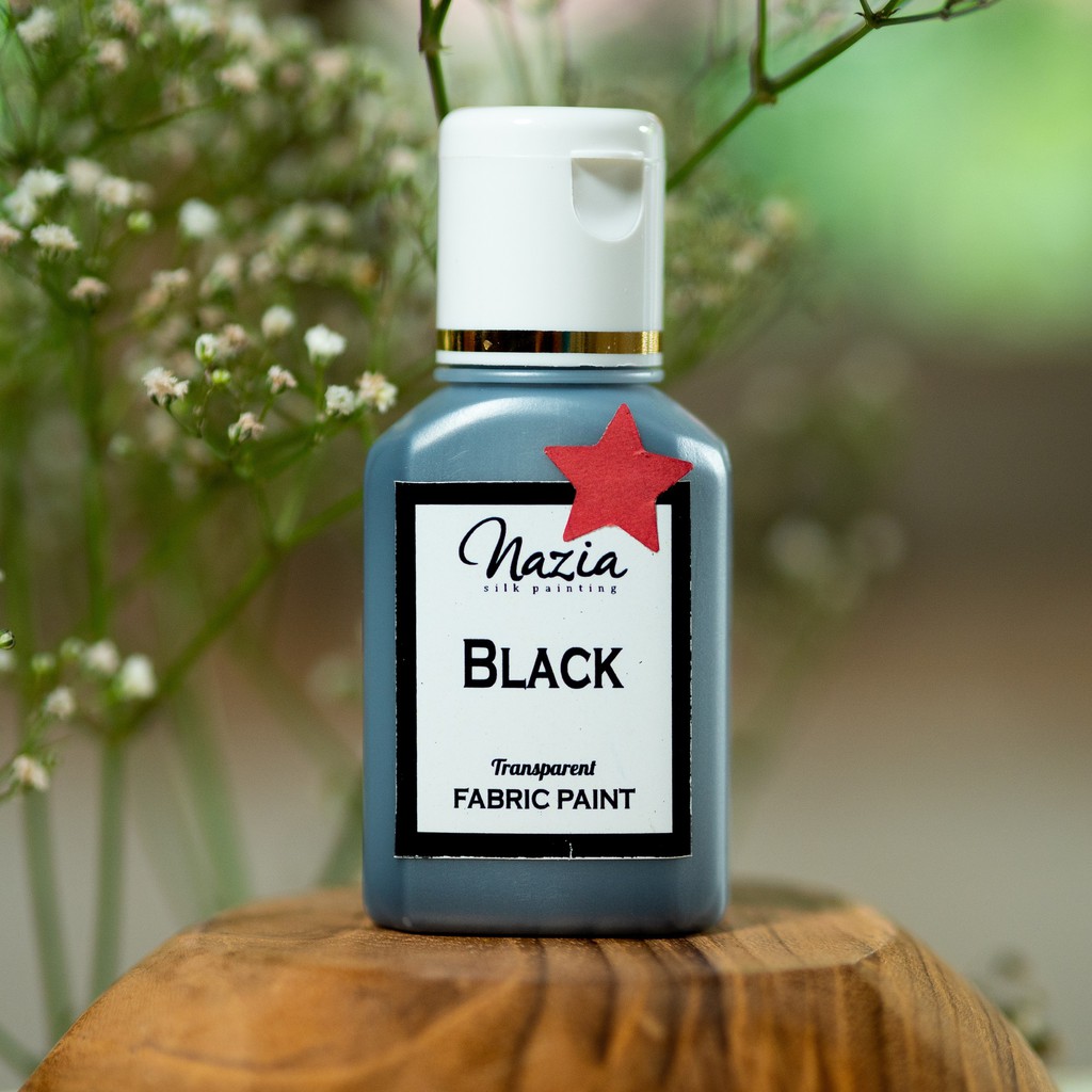 

Cat Kain Tekstil Premium Black Nazia Fabric Paint (Cat Textile)