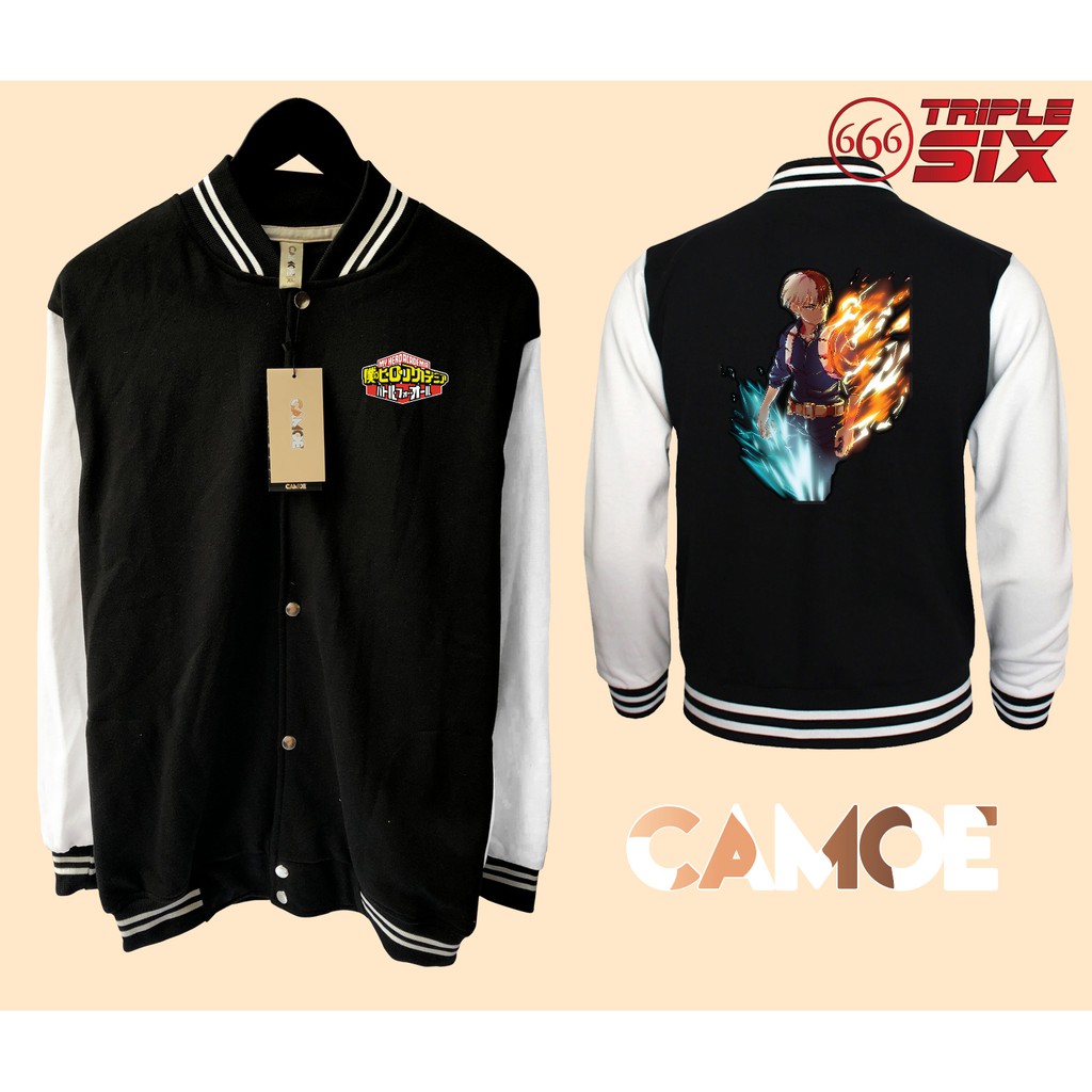 Jaket Varsity Baseball Anime My hero academia todoroki shoto