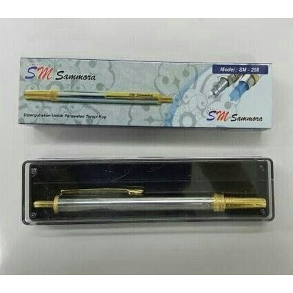 

Pulpen Bekam Stainless Sammora Lancing Pen Stenlis Samora