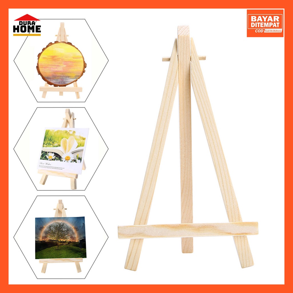 Tripod stand kayu lukis photo, wooden easel