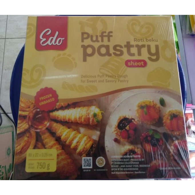 

[COD] EDO PUFF PASTRY SHEET / KULIT ADONAN KUE / ADONAN ROTI 750 GR [COD]