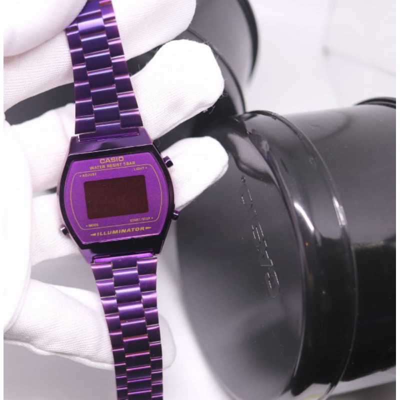 CASIO B640 Jam Tangan Unisex Digital Stainless Strap 36 mm