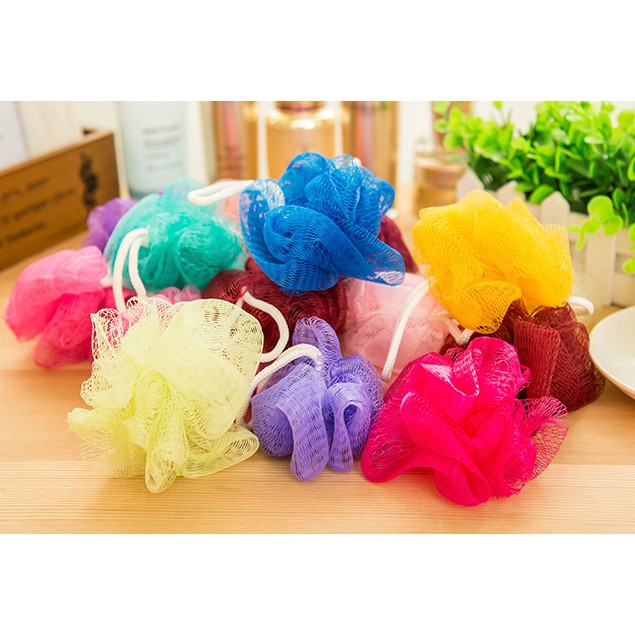 SHOWER PUFF SPON MANDI - Bath Ball Sponge Spons Lembut Warna Warni