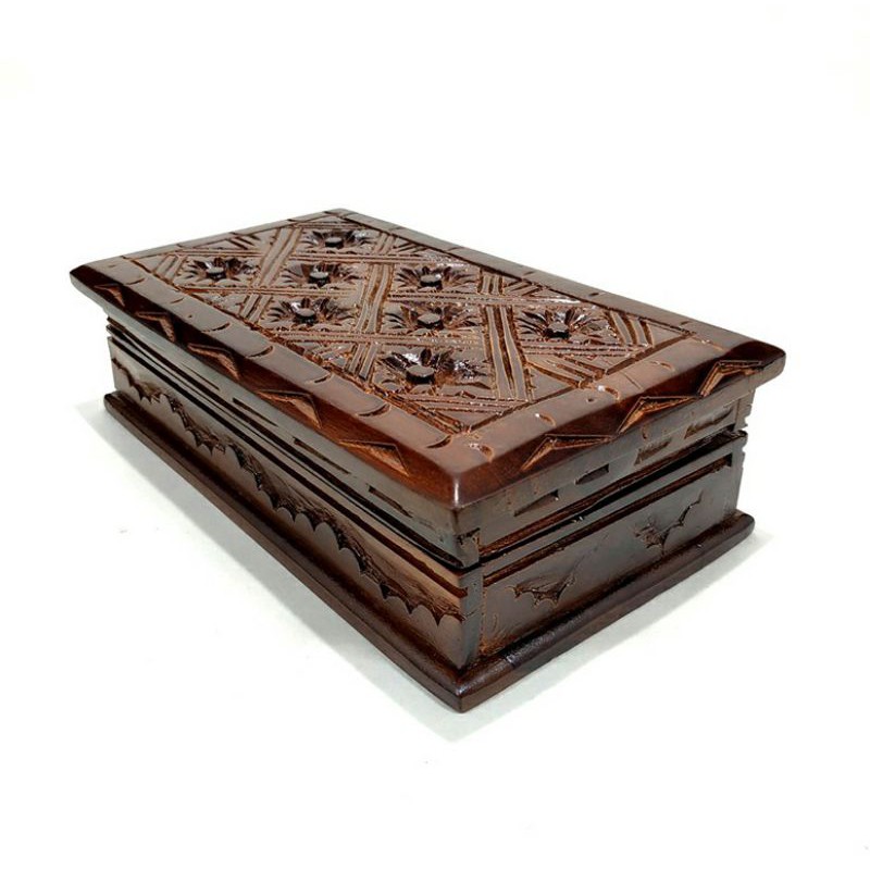 KOTAK PERHIASAN. TEMPAT PERHIASAN KAYU JATI.