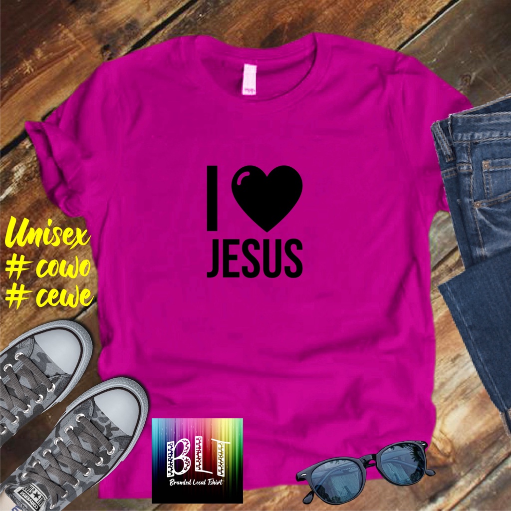 Cod Diskon Promo Gratis Ongkir Kaos I Love Jesus /Kaos Terlaris Kualitas Terjamin Kaos Pria Distro kristen protestanHits 2022/Kaos Murah Kaos Cotton 30s Kaos katun/Pakaian Pria Kaos Pria Dan Pakaian Wanita Kaos Viral/Best Seller Pakaian Pria