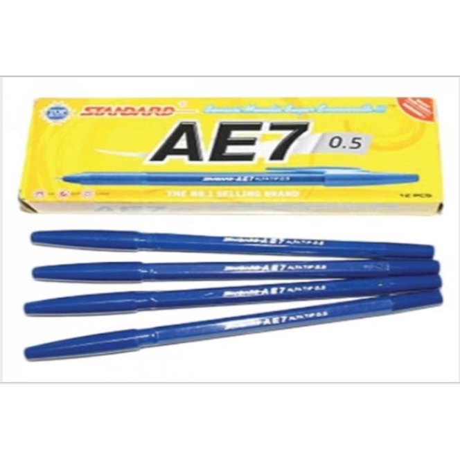 

Pulpen Standard AE7 BIRU / Ballpen Standard AE7 / Pen Bolpoin Standart AE-7