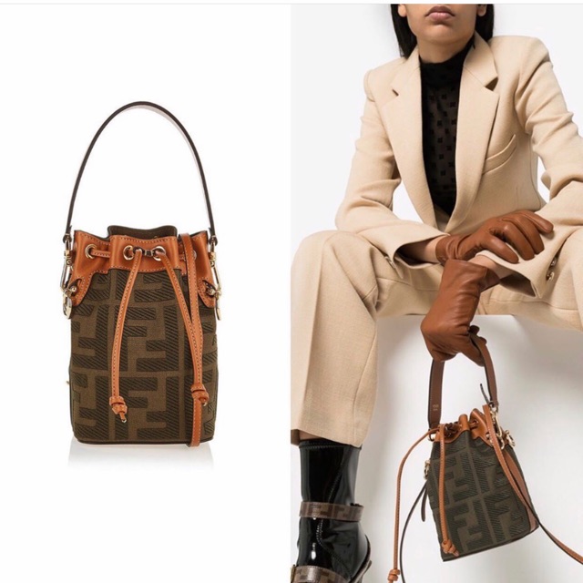TERMURAh Ready stock Fendi FF  mon tresor bucket bag ORIGINAL