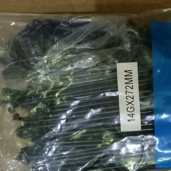 qw3rt Jari Jari Stainless Hitam 272 Ruji Spoke Stainles 27 5 Sepeda Mtb Road Bike 700 Balap 27.5