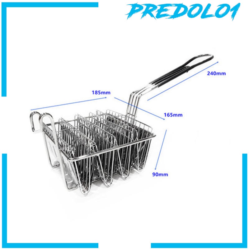 (Predolo1) Taco Deep Shell 6 Slot Untuk Menggoreng / Menggoreng