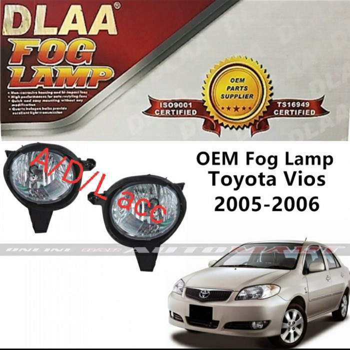 foglamp bumper depan lampu SOROT kabut toyota vios /  2005 2006 limo dlaa MODEL ORISINIL