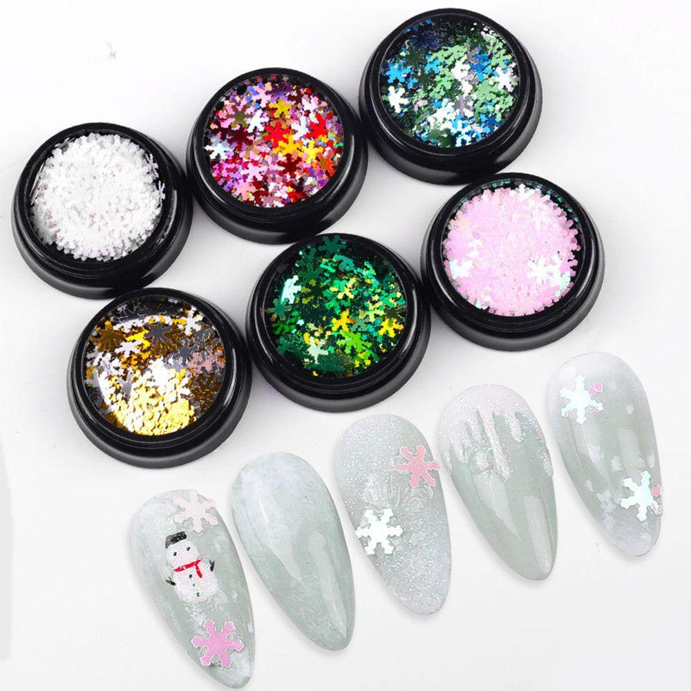 Solighter 6pcs/set Paku Sequin Warna Warni Baru Sparkly Hologram