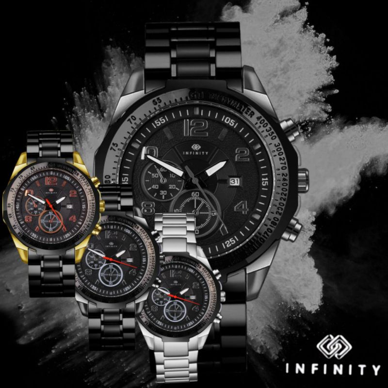 Jam tangan terbaru jam tangan pria Infinity 0337 tanggal aktif