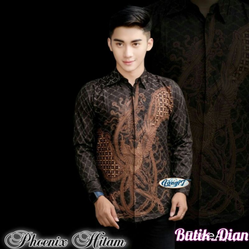 [BUTIK DIAN] batik pria kemeja batik pria lengan panjang size m l xl xxl terlaris