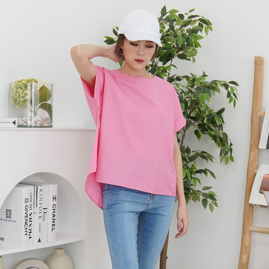 Beatrice Clothing Savy Blouse - Blouse Wanita-Pink