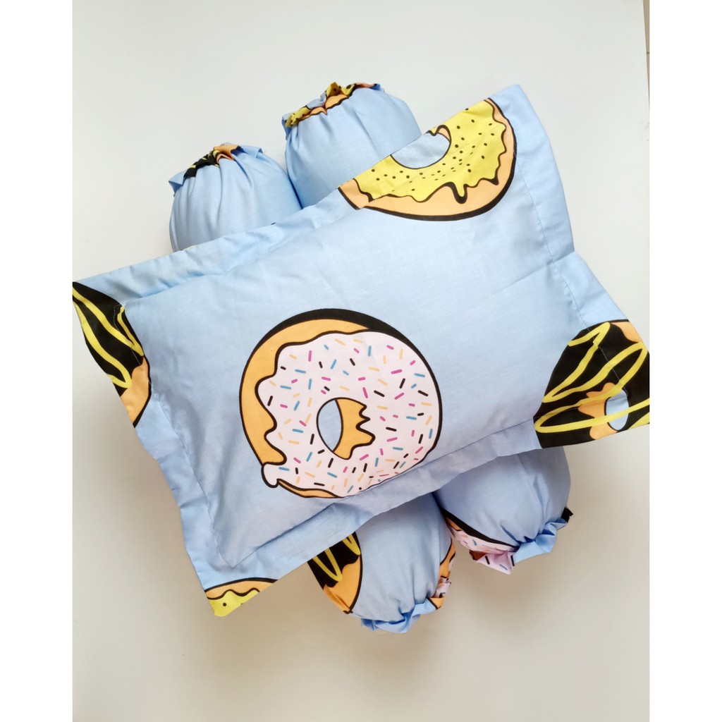 Jaxine Set Sarung Bantal dan Guling Bayi Bahan Katun Lokal