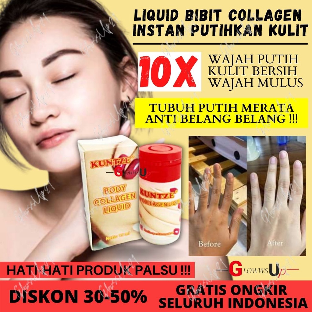 BIBIT CAIR INFUS KUNTZE BODY COLLAGEN LIQUID 15ML - KUNTZE BIBIT INFUS BPOM PEMUTIH KULIT