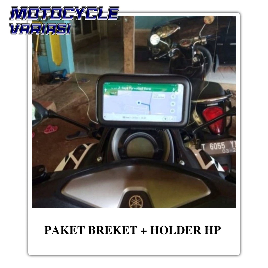 PAKET BREKET + HOLDER HP GPS NMAX WATERPROOF