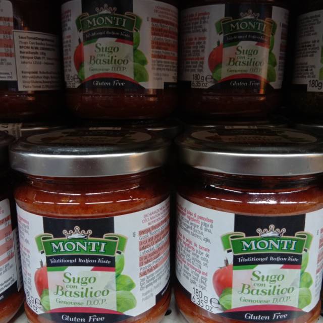 

Monti sugo con basilico gluten free 180gr