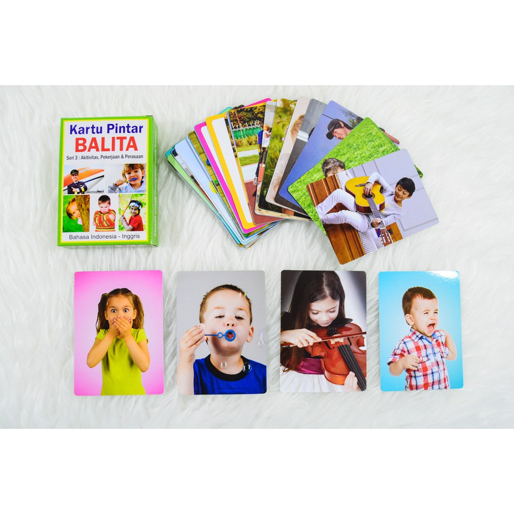 TweedyToys - Flashcard / Flash Card / Kartu Pintar Anak Hewan Buah Alfabet Balita Lengkap