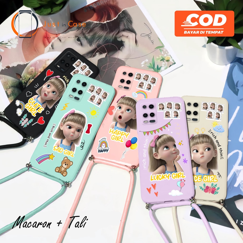 Sling Case Macaron Softcase Tali (UV12) Oppo A95 4G 5G A74 A16 A15 A15s A55 A54 A53 A52 A92 A5 9 2020 RENO 7 6  5 5F 4 4F A5S A12 A7 A1K F5 F7 F9 F11 PRO A3S RENO 8 5G PRO RENO 7Z 7 5G 7 4GA16K/A16E