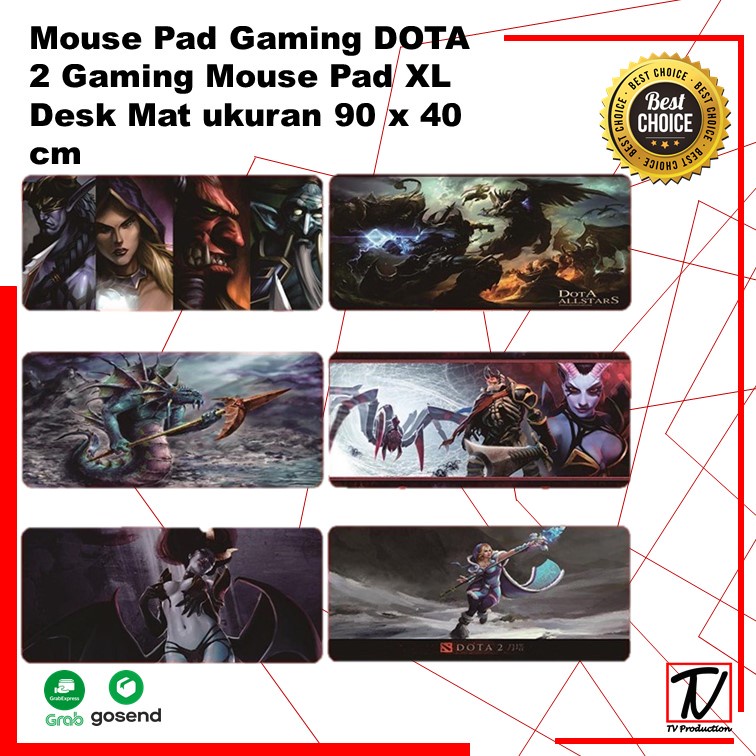 Mouse Pad Gaming DOTA 2 Gaming MousePad  Pad XL Desk Mat Motif DOTA 900 X 400 MOUSEPAD GAMING ALAS MOUSE