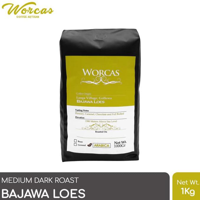 

Kopi Arabica Bajawa 1 Kg (Biji/Bubuk) | Worcas Coffee - KOPI BIJI