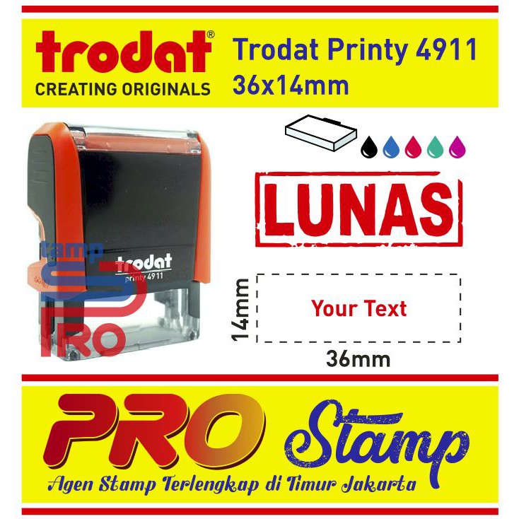 

Stempel Otomatis Printy / Custom Design Trodat 4911