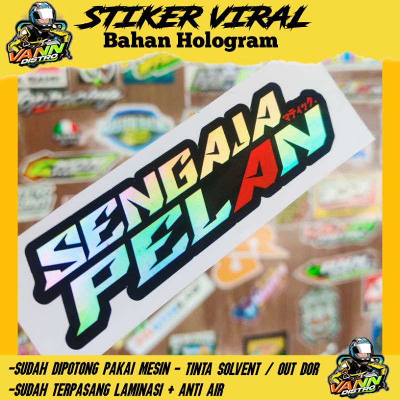 stiker sengaja pelan