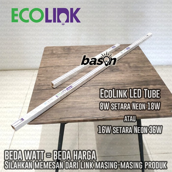 ECOLINK LED Tube 8W T8 AP IG 600mm - TL LED 220V