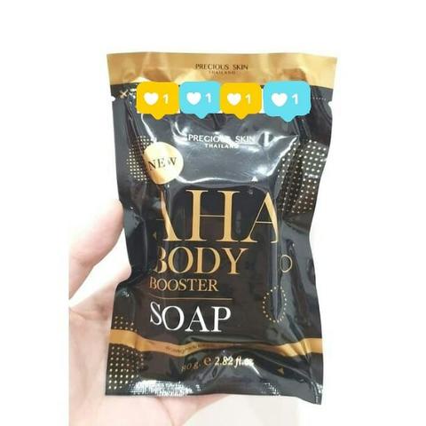 [ORI] Sabun Mandi Batangan Pemutih dan Pencerah Kulit Badan Cerah dalam 1 Minggu - AHA Body Soap Whitening Precious Skin 80 Gram Bonus Jaring Net dalam Setiap Pembelian