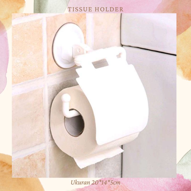 TISSUE HOLDER TEMPAT TISU TEMPEL PERALATAN KAMAR MANDI