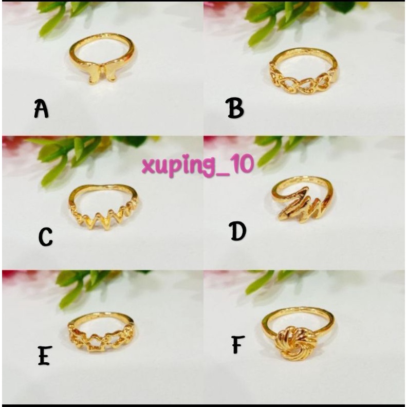 cincin anak, perhiasan xuping lapis emas 24k