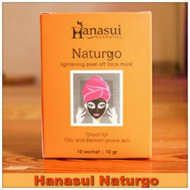 Hanasui naturgo masker lumpur hitam harga per sachet