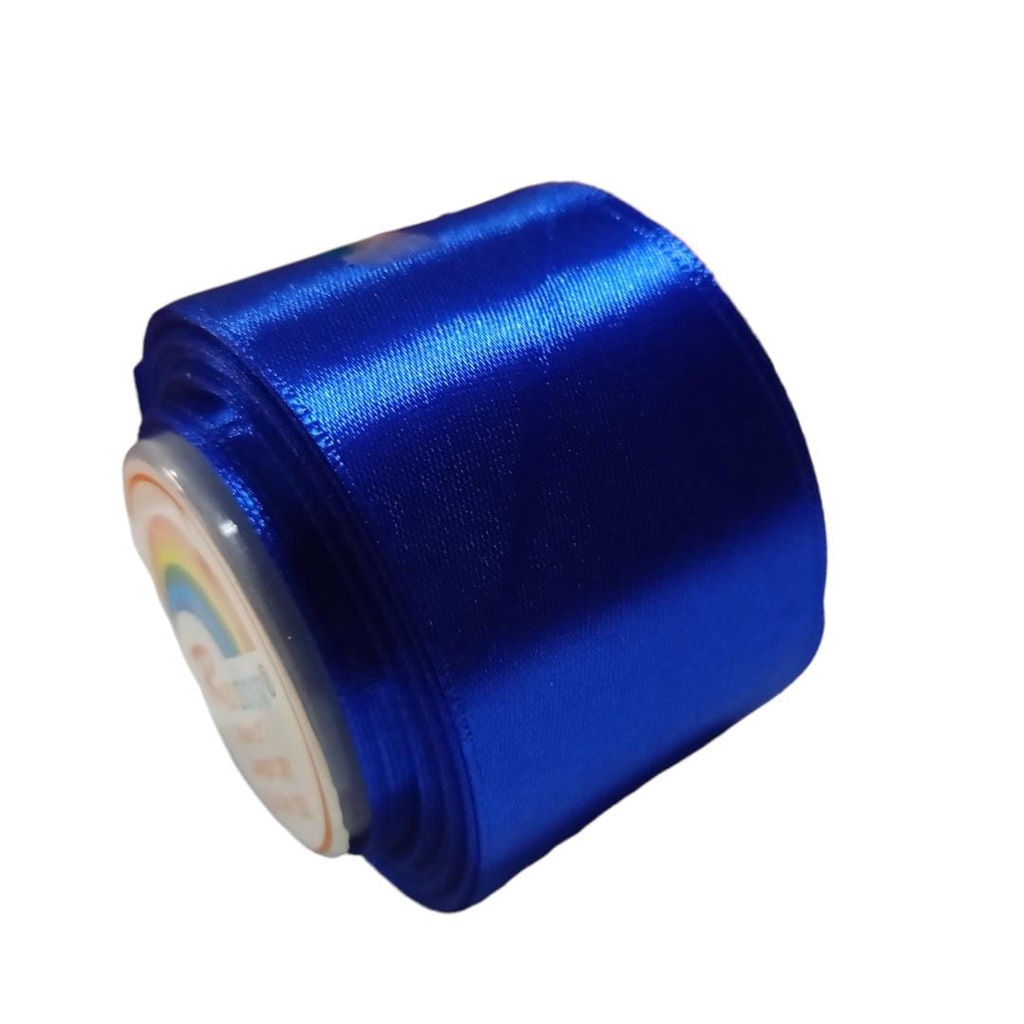 

Pita Satin Biru BCA Ukuran 2 inch / 5cm Per Roll