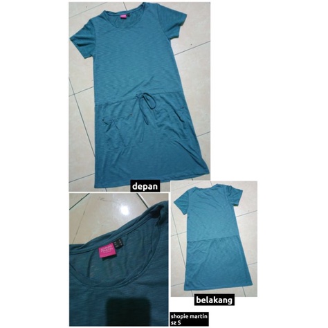 preloved 20k-35k atasan dress denim merk shopie martin