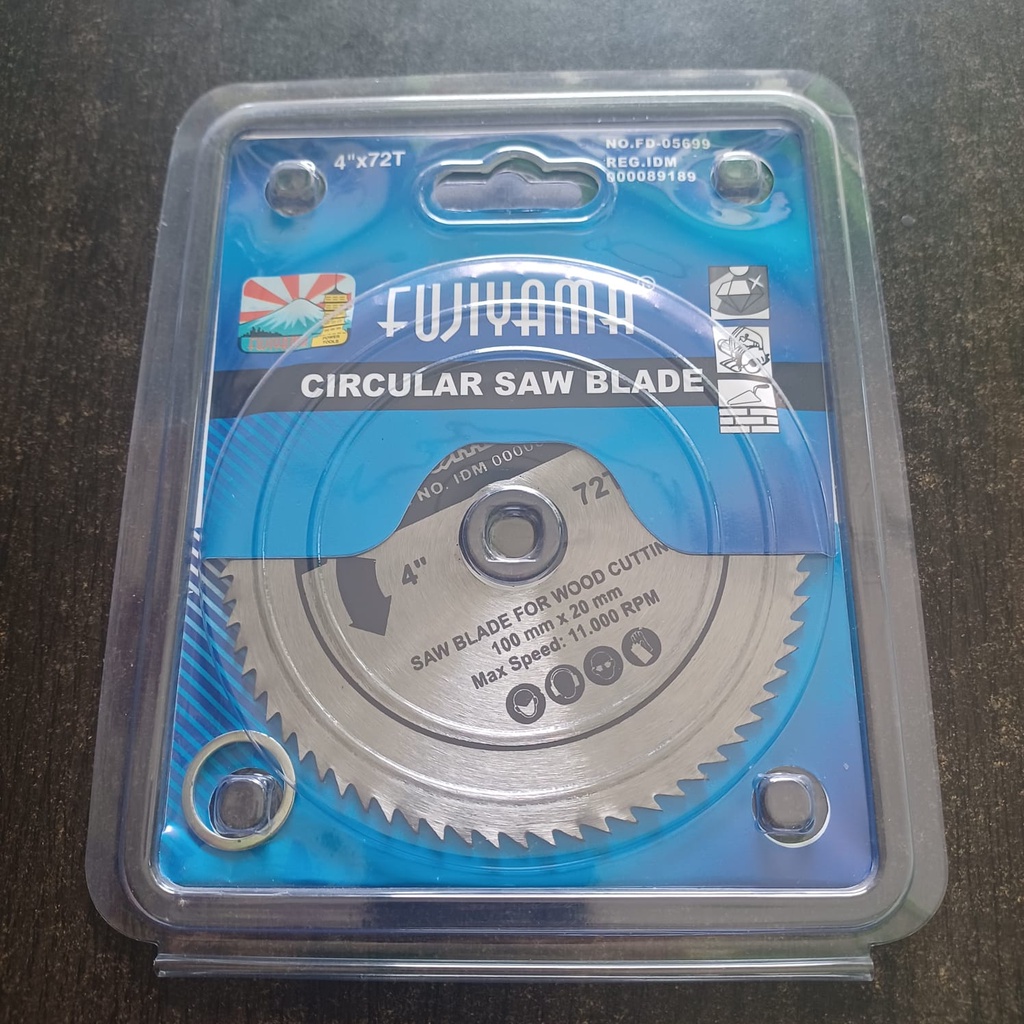 Circular saw blade merk fujiyama/setara 4inch ..mata sirkel pisau kayu