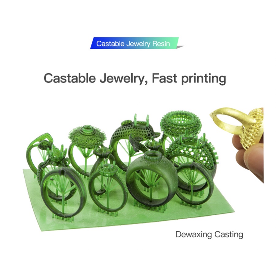 Creality Jewellery Castable Resin Perhiasan MSLA LCD 3D Printer 0.5 KG