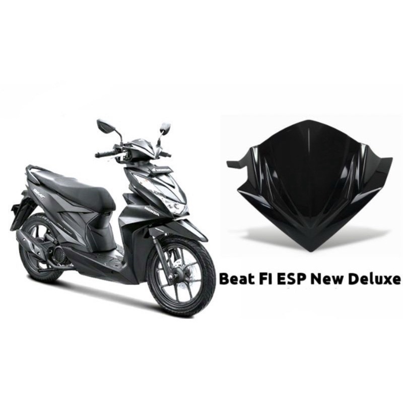 visor windshield honda BEAT DELUXE 2020 2021 2022 hitam bening riben