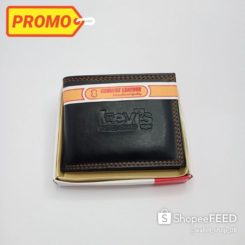 Dompet Pria Dompet Kulit Sintetis LIVE'S Dengan Slot Kartu Multi + BOX