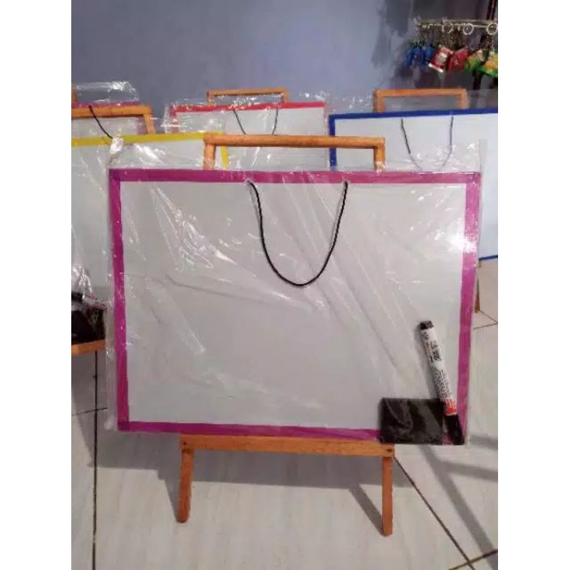 

Papan tulis anak/ whiteboard free spidol+penghapus+Tali