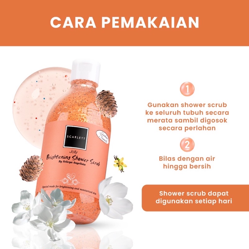 SCARLETT WHITENING SHOWER SCRUB / SABUN MANDI SCARLET