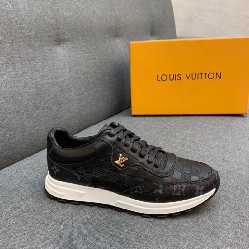 sepatu lv sneaker mirror quality shoes pria